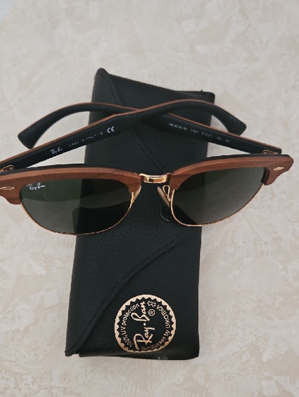 Ray-Ban Clubmaster Wood Sunglasses. - Picture 5 of 11